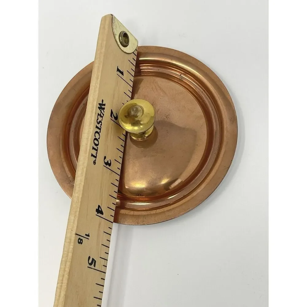NEW Mauviel MINI Copper Brass LID ONLY Replacement For 3.5” Cocotte M’Heritage